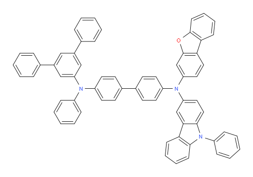 N4-([1,1':3',1''-terphenyl]-5'-yl)-N4'-(dibenzo[b,d]furan-3-yl)-N4-phenyl-N4'-(9-phenyl-9H-carbazol-3-yl)-[1,1'-biphenyl]-4,4'-diamine