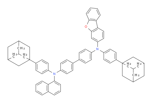 N4,N4'-bis(4-(adamantan-1-yl)phenyl)-N4-(dibenzo[b,d]furan-3-yl)-N4'-(naphthalen-1-yl)-[1,1'-biphenyl]-4,4'-diamine