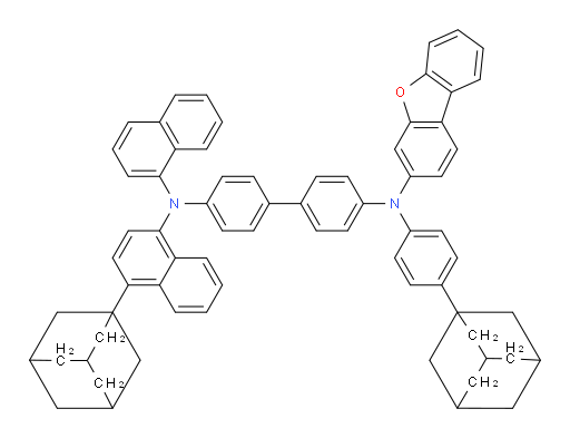 N4-(4-(adamantan-1-yl)naphthalen-1-yl)-N4'-(4-(adamantan-1-yl)phenyl)-N4'-(dibenzo[b,d]furan-3-yl)-N4-(naphthalen-1-yl)-[1,1'-biphenyl]-4,4'-diamine