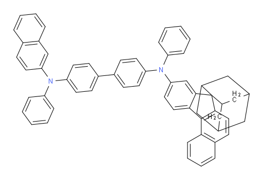 N4-(naphthalen-2-yl)-N4,N4'-diphenyl-N4'-(spiro[adamantane-2,7'-benzo[c]fluoren]-9'-yl)-[1,1'-biphenyl]-4,4'-diamine