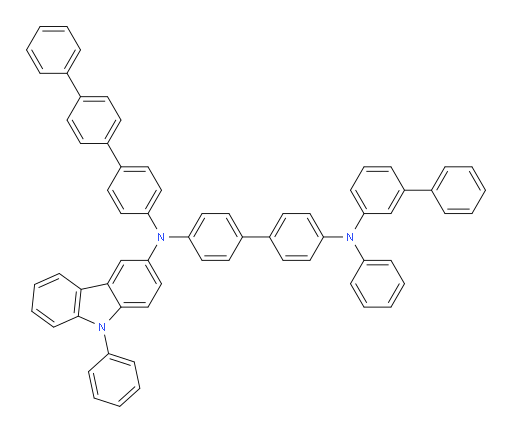 N4-([1,1'-biphenyl]-3-yl)-N4'-([1,1':4',1''-terphenyl]-4-yl)-N4-phenyl-N4'-(9-phenyl-9H-carbazol-3-yl)-[1,1'-biphenyl]-4,4'-diamine