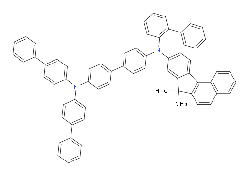 N4-([1,1'-biphenyl]-2-yl)-N4',N4'-di([1,1'-biphenyl]-4-yl)-N4-(7,7-dimethyl-7H-benzo[c]fluoren-9-yl)-[1,1'-biphenyl]-4,4'-diamine