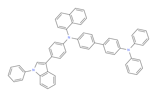 N4-(naphthalen-1-yl)-N4',N4'-diphenyl-N4-(4-(1-phenyl-1H-indol-3-yl)phenyl)-[1,1'-biphenyl]-4,4'-diamine