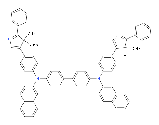 N4,N4'-bis(4-(3,3-dimethyl-2-phenyl-3H-pyrrol-4-yl)phenyl)-N4,N4'-di(naphthalen-2-yl)-[1,1'-biphenyl]-4,4'-diamine