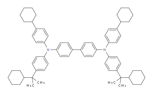 N4,N4'-bis(4-cyclohexylphenyl)-N4,N4'-bis(4-(2-cyclohexylpropan-2-yl)phenyl)-[1,1'-biphenyl]-4,4'-diamine