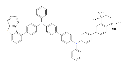 N4-(4-(dibenzo[b,d]thiophen-1-yl)phenyl)-N4,N4'-diphenyl-N4'-(4-(5,5,8,8-tetramethyl-5,6,7,8-tetrahydronaphthalen-2-yl)phenyl)-[1,1'-biphenyl]-4,4'-diamine