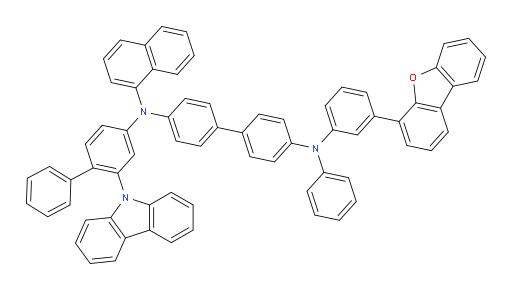 N4-(2-(9H-carbazol-9-yl)-[1,1'-biphenyl]-4-yl)-N4'-(3-(dibenzo[b,d]furan-4-yl)phenyl)-N4-(naphthalen-1-yl)-N4'-phenyl-[1,1'-biphenyl]-4,4'-diamine