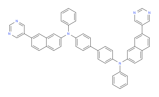 N4,N4'-diphenyl-N4,N4'-bis(7-(pyrimidin-5-yl)naphthalen-2-yl)-[1,1'-biphenyl]-4,4'-diamine