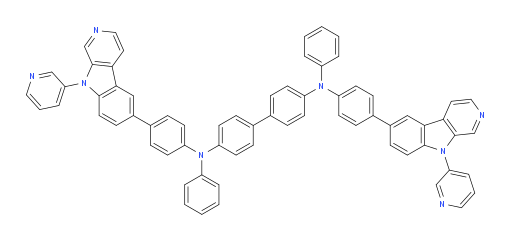 N4,N4'-diphenyl-N4,N4'-bis(4-(9-(pyridin-3-yl)-9H-pyrido[3,4-b]indol-6-yl)phenyl)-[1,1'-biphenyl]-4,4'-diamine