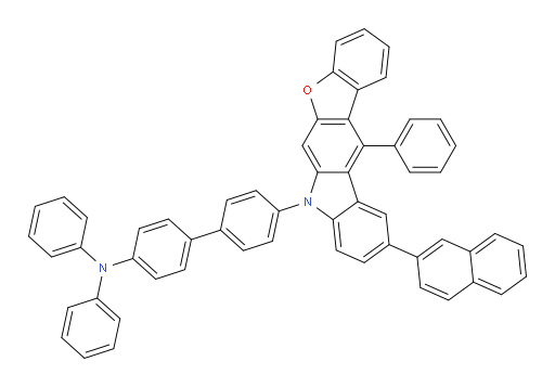 4'-(10-(naphthalen-2-yl)-12-phenyl-7H-benzofuro[2,3-b]carbazol-7-yl)-N,N-diphenyl-[1,1'-biphenyl]-4-amine