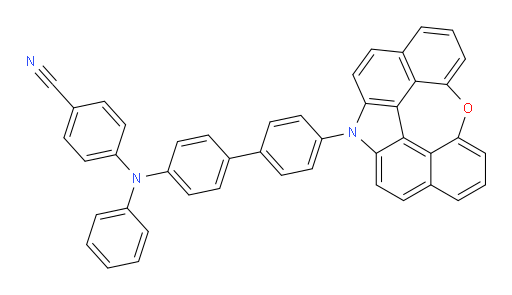 4-((4'-(12H-6-oxa-12-azaindeno[2,1,7,6-ghij]pleiaden-12-yl)-[1,1'-biphenyl]-4-yl)(phenyl)amino)benzonitrile