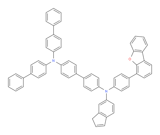 N4,N4-di([1,1'-biphenyl]-4-yl)-N4'-(4-(dibenzo[b,d]furan-4-yl)phenyl)-N4'-(1H-inden-6-yl)-[1,1'-biphenyl]-4,4'-diamine