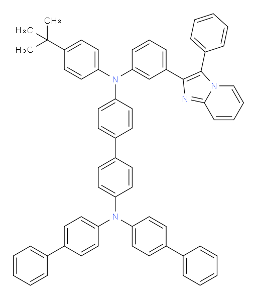 N4,N4-di([1,1'-biphenyl]-4-yl)-N4'-(4-(tert-butyl)phenyl)-N4'-(3-(3-phenylimidazo[1,2-a]pyridin-2-yl)phenyl)-[1,1'-biphenyl]-4,4'-diamine
