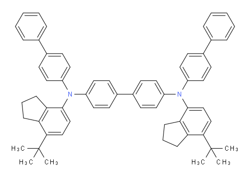 N4,N4'-di([1,1'-biphenyl]-4-yl)-N4,N4'-bis(7-(tert-butyl)-2,3-dihydro-1H-inden-4-yl)-[1,1'-biphenyl]-4,4'-diamine