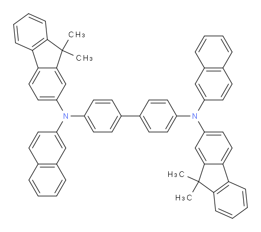 N4,N4'-bis(9,9-dimethyl-9H-fluoren-2-yl)-N4,N4'-di(naphthalen-2-yl)-[1,1'-biphenyl]-4,4'-diamine