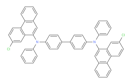 N4,N4'-bis(7-chlorophenanthren-9-yl)-N4,N4'-diphenyl-[1,1'-biphenyl]-4,4'-diamine