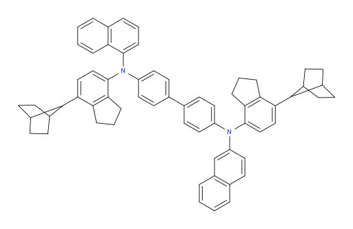 N4,N4'-bis(7-(bicyclo[2.2.1]heptan-7-yl)-2,3-dihydro-1H-inden-4-yl)-N4-(naphthalen-1-yl)-N4'-(naphthalen-2-yl)-[1,1'-biphenyl]-4,4'-diamine