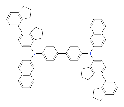 N4,N4'-di(naphthalen-2-yl)-N4,N4'-bis(2,2',3,3'-tetrahydro-1H,1'H-[4,4'-biinden]-7-yl)-[1,1'-biphenyl]-4,4'-diamine