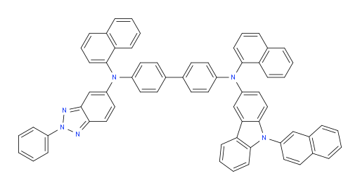 N4,N4'-di(naphthalen-1-yl)-N4-(9-(naphthalen-2-yl)-9H-carbazol-3-yl)-N4'-(2-phenyl-2H-benzo[d][1,2,3]triazol-5-yl)-[1,1'-biphenyl]-4,4'-diamine