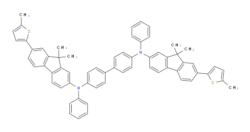 N4,N4'-bis(9,9-dimethyl-7-(5-methylthiophen-2-yl)-9H-fluoren-2-yl)-N4,N4'-diphenyl-[1,1'-biphenyl]-4,4'-diamine