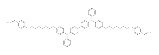 N4,N4'-diphenyl-N4,N4'-bis(4-(7-(4-vinylphenoxy)heptyl)phenyl)-[1,1'-biphenyl]-4,4'-diamine