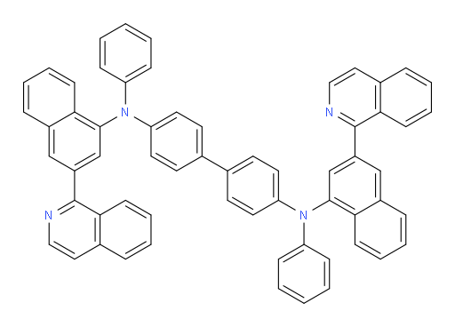 N4,N4'-bis(3-(isoquinolin-1-yl)naphthalen-1-yl)-N4,N4'-diphenyl-[1,1'-biphenyl]-4,4'-diamine
