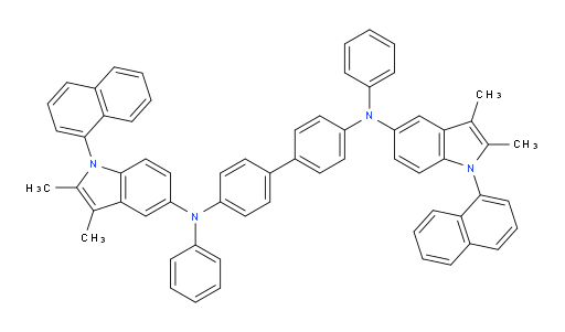 N4,N4'-bis(2,3-dimethyl-1-(naphthalen-1-yl)-1H-indol-5-yl)-N4,N4'-diphenyl-[1,1'-biphenyl]-4,4'-diamine