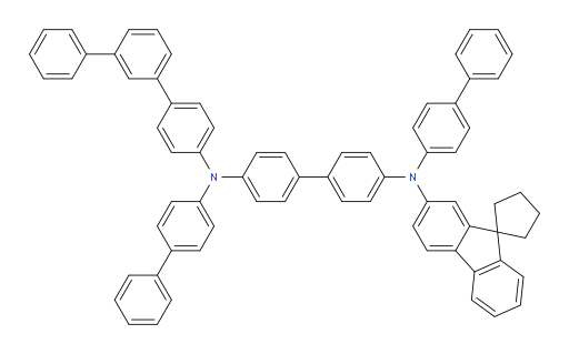 N4,N4'-di([1,1'-biphenyl]-4-yl)-N4-([1,1':3',1''-terphenyl]-4-yl)-N4'-(spiro[cyclopentane-1,9'-fluoren]-2'-yl)-[1,1'-biphenyl]-4,4'-diamine