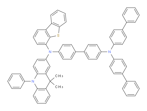 N4,N4-di([1,1'-biphenyl]-4-yl)-N4'-(dibenzo[b,d]thiophen-4-yl)-N4'-(9,9-dimethyl-10-phenyl-9,10-dihydroacridin-2-yl)-[1,1'-biphenyl]-4,4'-diamine
