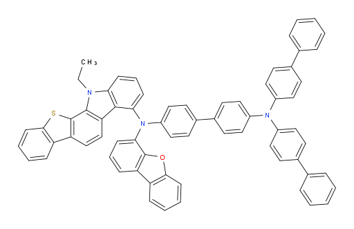 N4,N4-di([1,1'-biphenyl]-4-yl)-N4'-(dibenzo[b,d]furan-4-yl)-N4'-(12-ethyl-12H-benzo[4,5]thieno[2,3-a]carbazol-4-yl)-[1,1'-biphenyl]-4,4'-diamine
