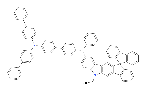 N4,N4-di([1,1'-biphenyl]-4-yl)-N4'-(5'-ethyl-5'H-spiro[fluorene-9,11'-indeno[1,2-b]carbazol]-2'-yl)-N4'-phenyl-[1,1'-biphenyl]-4,4'-diamine