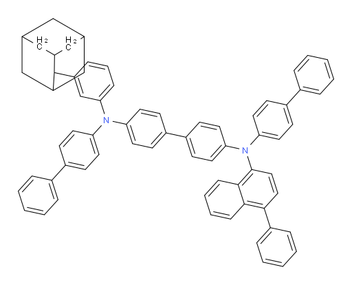 N4,N4'-di([1,1'-biphenyl]-4-yl)-N4-(3-(adamantan-2-yl)phenyl)-N4'-(4-phenylnaphthalen-1-yl)-[1,1'-biphenyl]-4,4'-diamine