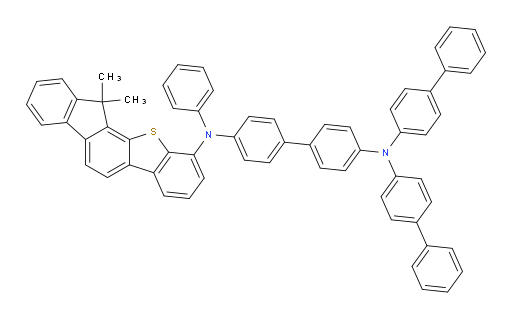 N4,N4-di([1,1'-biphenyl]-4-yl)-N4'-(12,12-dimethyl-12H-benzo[b]fluoreno[2,1-d]thiophen-10-yl)-N4'-phenyl-[1,1'-biphenyl]-4,4'-diamine