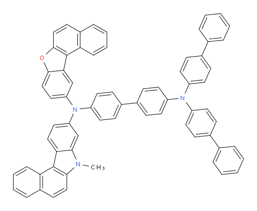 N4,N4-di([1,1'-biphenyl]-4-yl)-N4'-(7-methyl-7H-benzo[c]carbazol-9-yl)-N4'-(naphtho[2,1-b]benzofuran-10-yl)-[1,1'-biphenyl]-4,4'-diamine