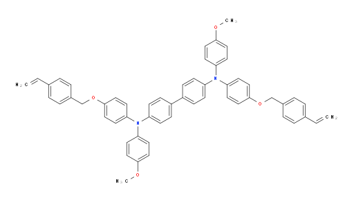 N4,N4'-bis(4-methoxyphenyl)-N4,N4'-bis(4-((4-vinylbenzyl)oxy)phenyl)-[1,1'-biphenyl]-4,4'-diamine
