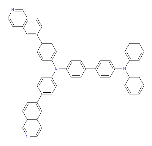N4,N4-bis(4-(isoquinolin-6-yl)phenyl)-N4',N4'-diphenyl-[1,1'-biphenyl]-4,4'-diamine