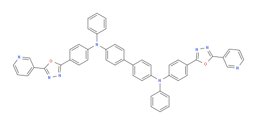 N4,N4'-diphenyl-N4,N4'-bis(4-(5-(pyridin-3-yl)-1,3,4-oxadiazol-2-yl)phenyl)-[1,1'-biphenyl]-4,4'-diamine