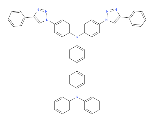 N4,N4-diphenyl-N4',N4'-bis(4-(4-phenyl-1H-1,2,3-triazol-1-yl)phenyl)-[1,1'-biphenyl]-4,4'-diamine