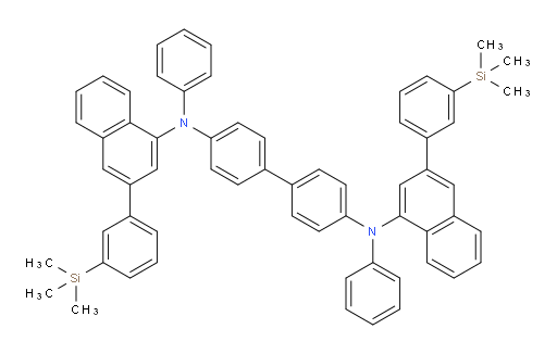 N4,N4'-diphenyl-N4,N4'-bis(3-(3-(trimethylsilyl)phenyl)naphthalen-1-yl)-[1,1'-biphenyl]-4,4'-diamine