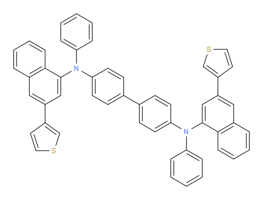 N4,N4'-diphenyl-N4,N4'-bis(3-(thiophen-3-yl)naphthalen-1-yl)-[1,1'-biphenyl]-4,4'-diamine