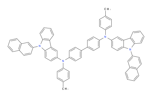 N4,N4'-bis(9-(naphthalen-2-yl)-9H-carbazol-3-yl)-N4,N4'-di-p-tolyl-[1,1'-biphenyl]-4,4'-diamine