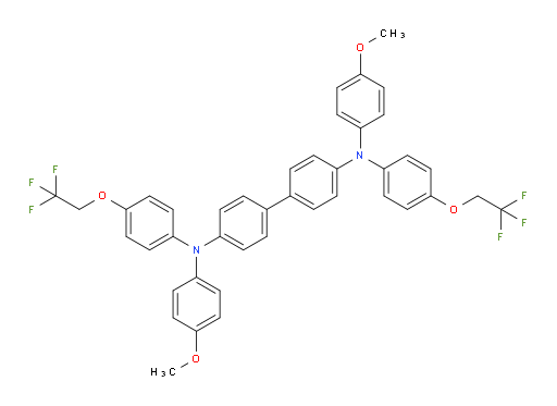 N4,N4'-bis(4-methoxyphenyl)-N4,N4'-bis(4-(2,2,2-trifluoroethoxy)phenyl)-[1,1'-biphenyl]-4,4'-diamine
