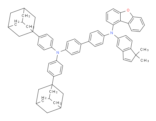 N4,N4-bis(4-(adamantan-1-yl)phenyl)-N4'-(dibenzo[b,d]furan-1-yl)-N4'-(1,1-dimethyl-1H-inden-5-yl)-[1,1'-biphenyl]-4,4'-diamine