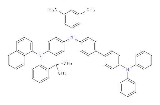 N4-(9,9-dimethyl-10-(naphthalen-1-yl)-9,10-dihydroacridin-2-yl)-N4-(3,5-dimethylphenyl)-N4',N4'-diphenyl-[1,1'-biphenyl]-4,4'-diamine