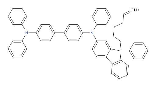 N4-(9-(hex-5-en-1-yl)-9-phenyl-9H-fluoren-2-yl)-N4,N4',N4'-triphenyl-[1,1'-biphenyl]-4,4'-diamine