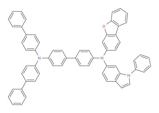N4,N4-di([1,1'-biphenyl]-4-yl)-N4'-(dibenzo[b,d]furan-3-yl)-N4'-(1-phenyl-1H-indol-6-yl)-[1,1'-biphenyl]-4,4'-diamine