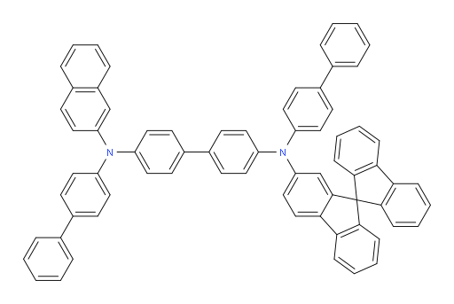 N4-(9,9'-spirobi[fluoren]-7-yl)-N4,N4'-di([1,1'-biphenyl]-4-yl)-N4'-(naphthalen-2-yl)-[1,1'-biphenyl]-4,4'-diamine
