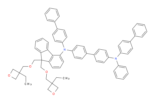 N4,N4'-di([1,1'-biphenyl]-4-yl)-N4-(9,9-bis(((3-ethyloxetan-3-yl)methoxy)methyl)-9H-fluoren-4-yl)-N4'-phenyl-[1,1'-biphenyl]-4,4'-diamine
