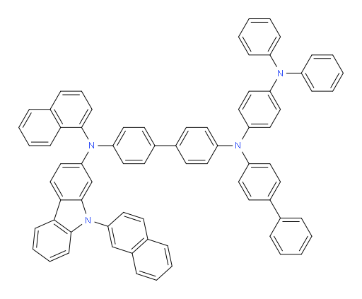 N4-([1,1'-biphenyl]-4-yl)-N4-(4-(diphenylamino)phenyl)-N4'-(naphthalen-1-yl)-N4'-(9-(naphthalen-2-yl)-9H-carbazol-2-yl)-[1,1'-biphenyl]-4,4'-diamine