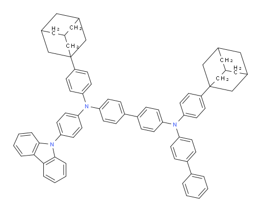 N4-(4-(9H-carbazol-9-yl)phenyl)-N4'-([1,1'-biphenyl]-4-yl)-N4,N4'-bis(4-(adamantan-1-yl)phenyl)-[1,1'-biphenyl]-4,4'-diamine